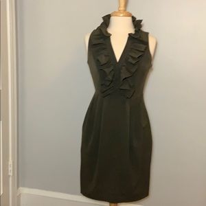 MARC New York olive ruffle dress